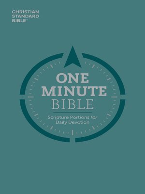 cover image of CSB One Minute Bible: Scripture Portions for Daily Devotion